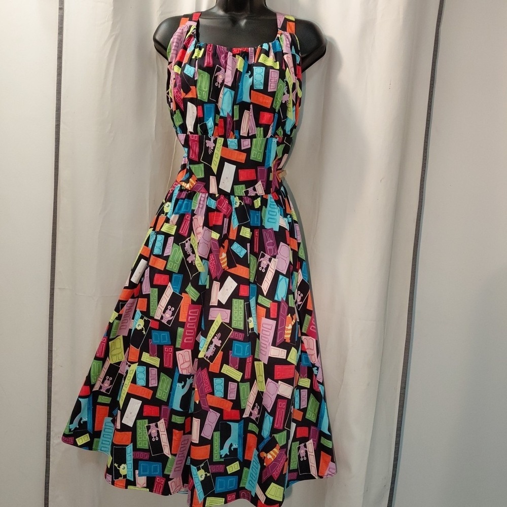 RARE Disney Parks Dress Shop Monsters, Inc Doors Dress Women's 2X  Disney bound